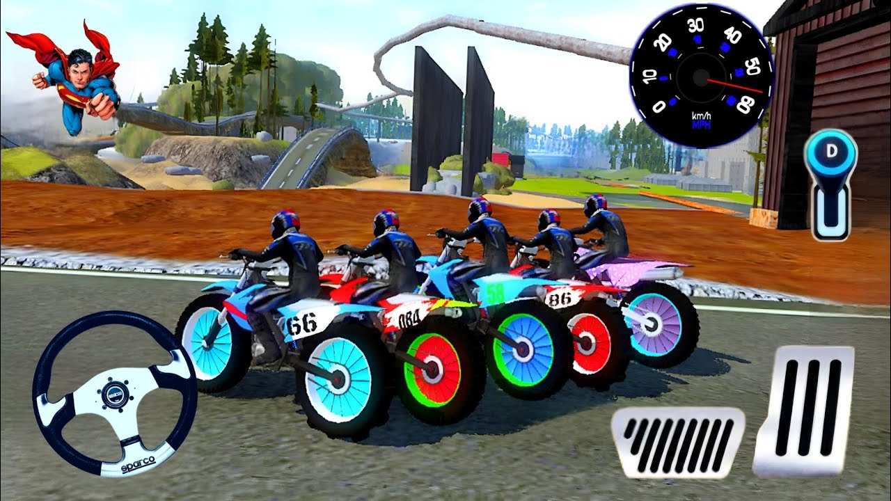 Juegos Moto de Motor 3D#ST. 01.Extrema De Motocicletas.Offroad Outlaws Android / IOS FHD gameplaY