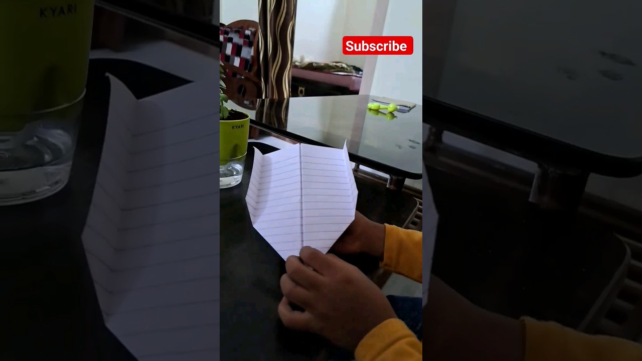 How to make Boomerang Paper airplane | come back paper plane easy #shorts #trending