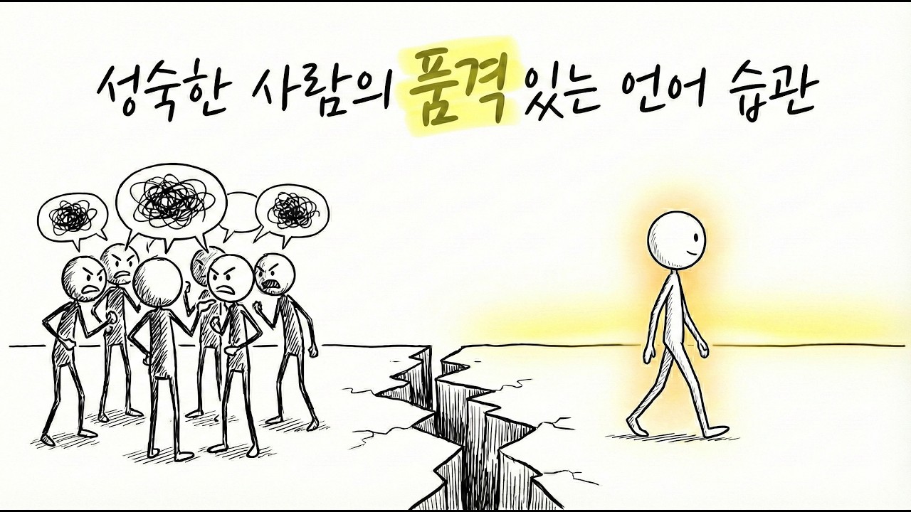 [본능과 심리] 성숙한 사람이 절대 하지 않는 5가지 말버릇