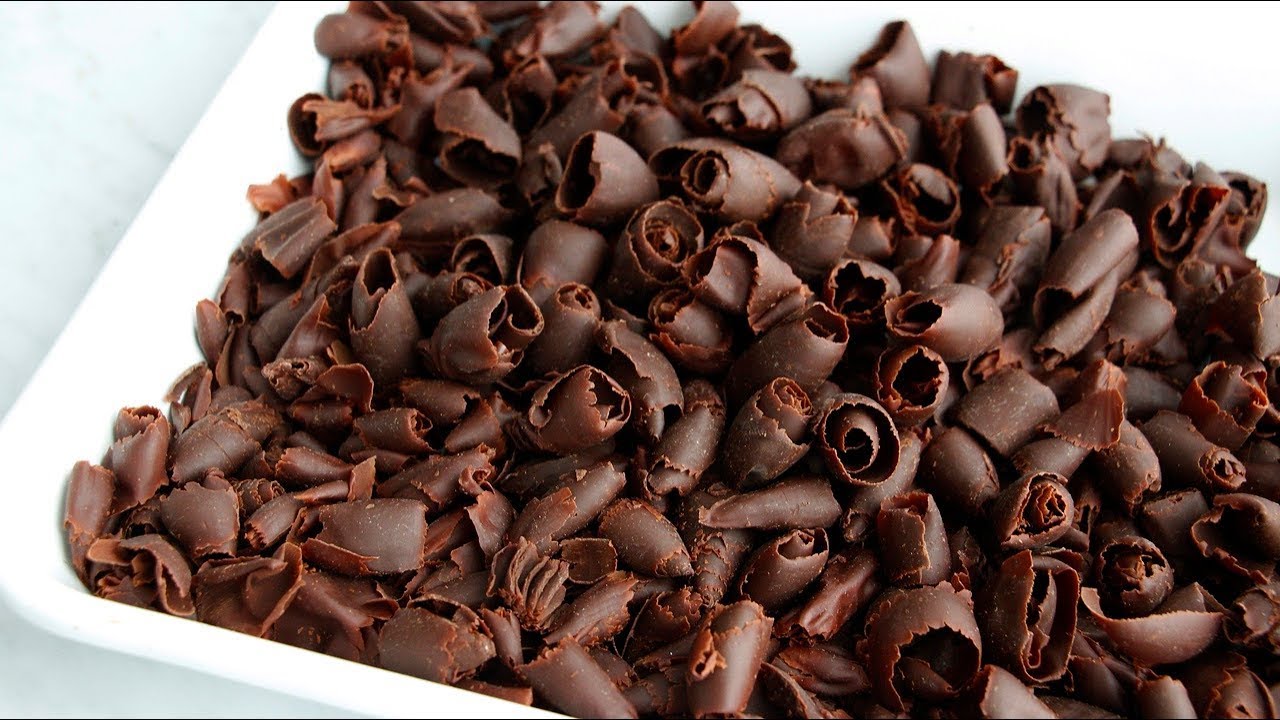 케이크 장식으로 쓰이는 컬스 (꼬뽀) 초콜릿 만들기 : How to make Chocolate Curls (copeau) : チョコレートカール ｜Brechel