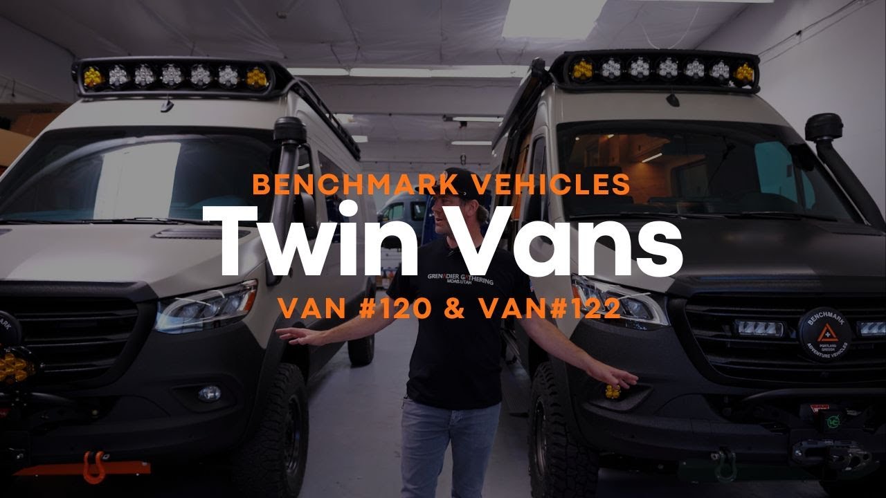 Twin Benchmark Vans - Van #120 (Terlingua Time) and #122 (CeCe)