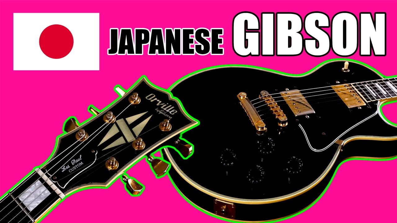 Orville By Gibson Les Paul Custom Black Vintage Made In Japan (Rare) - Sound Check