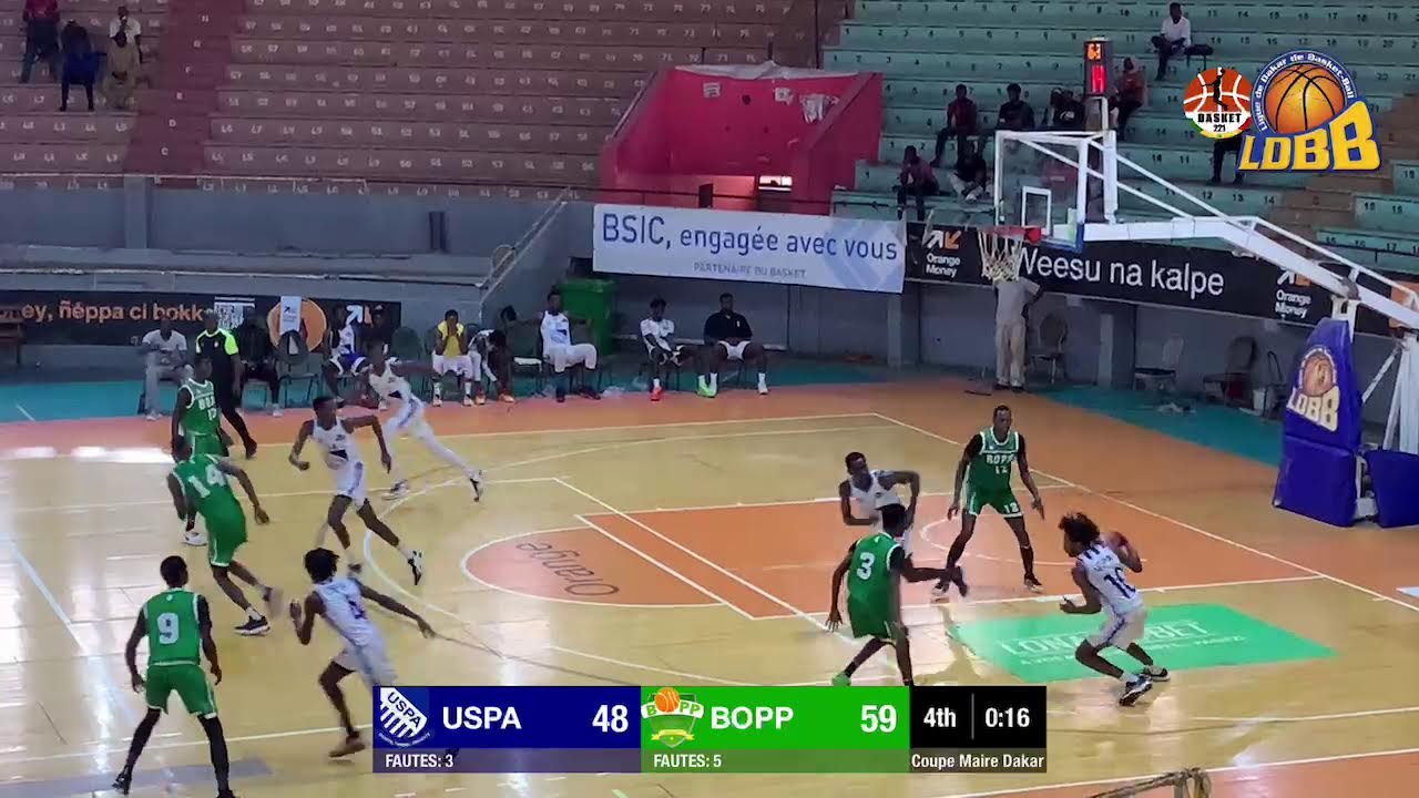 🛑 DIRECT Coupe Maire Dakar: USPA vs ASCC BOPP - 1/4 de Finale | 2024 | BASKET221