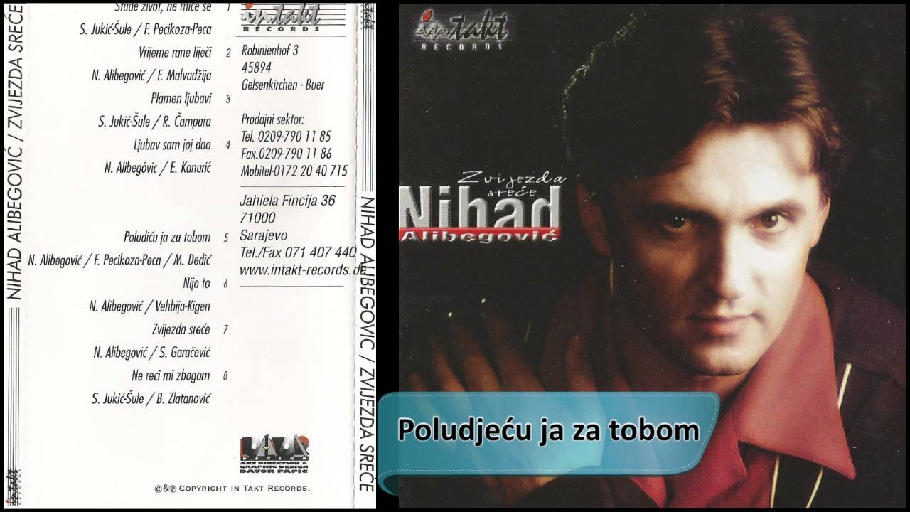 Nihad Alibegovic - Poludjecu ja za tobom - (Audio 1999) HD