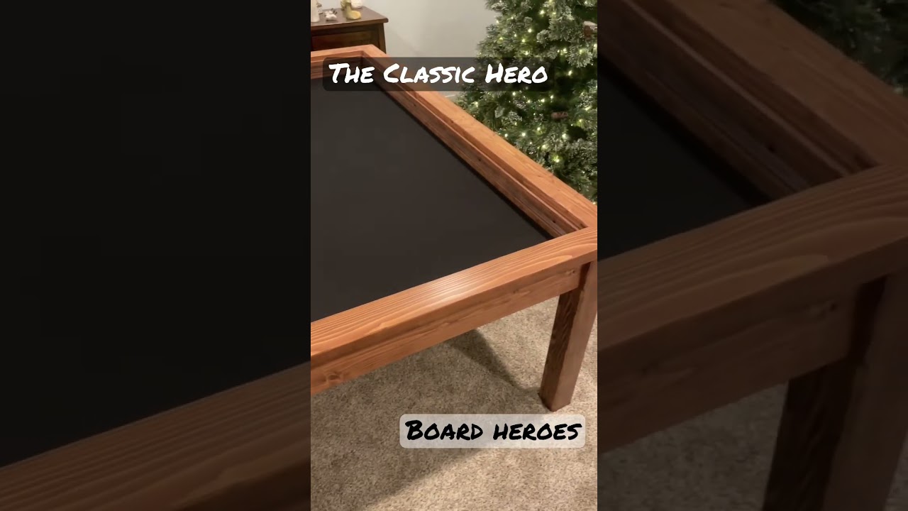 Vaulted board game table. The Classic Hero by Board Heroes. #boardgames#dnd#table#handmade#shorts