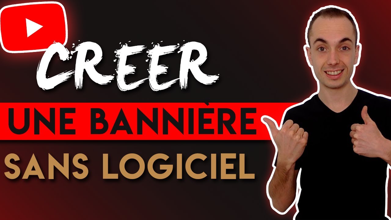 Comment Créer une BANNIÈRE YOUTUBE Rapidement et Facilement SANS LOGICIEL (TUTO 2020)