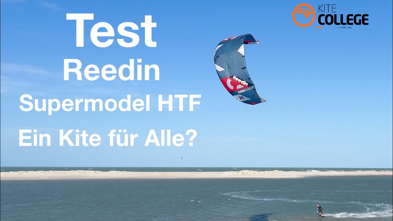 Kitecollege Kite Reedin Supermodel HTF mit Dreamstick Kitesurf Bar, Freeride Kiten