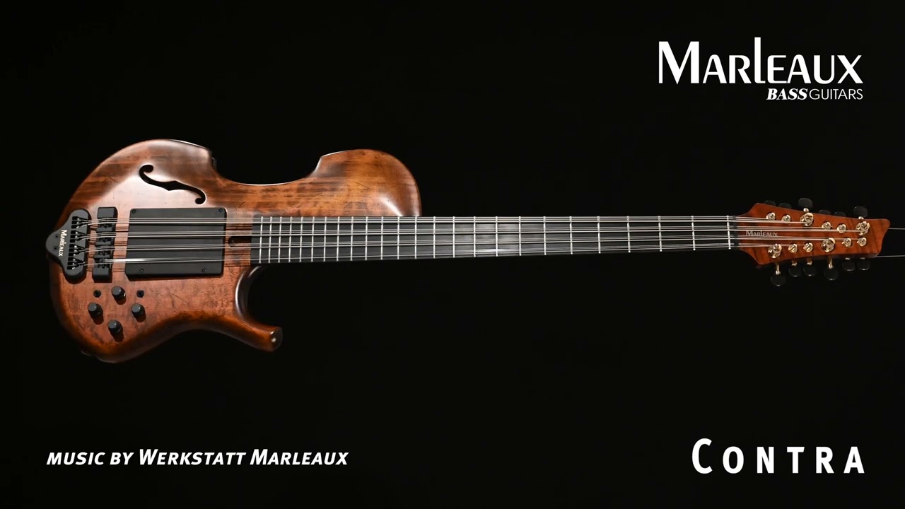 Marleaux BassGuitars - Custom made special Contra 12-string bass with pickup ramp