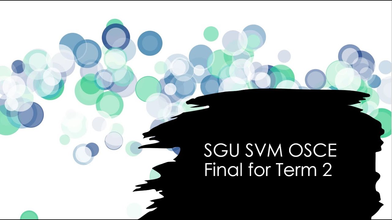 SGU SVM OSCE Final