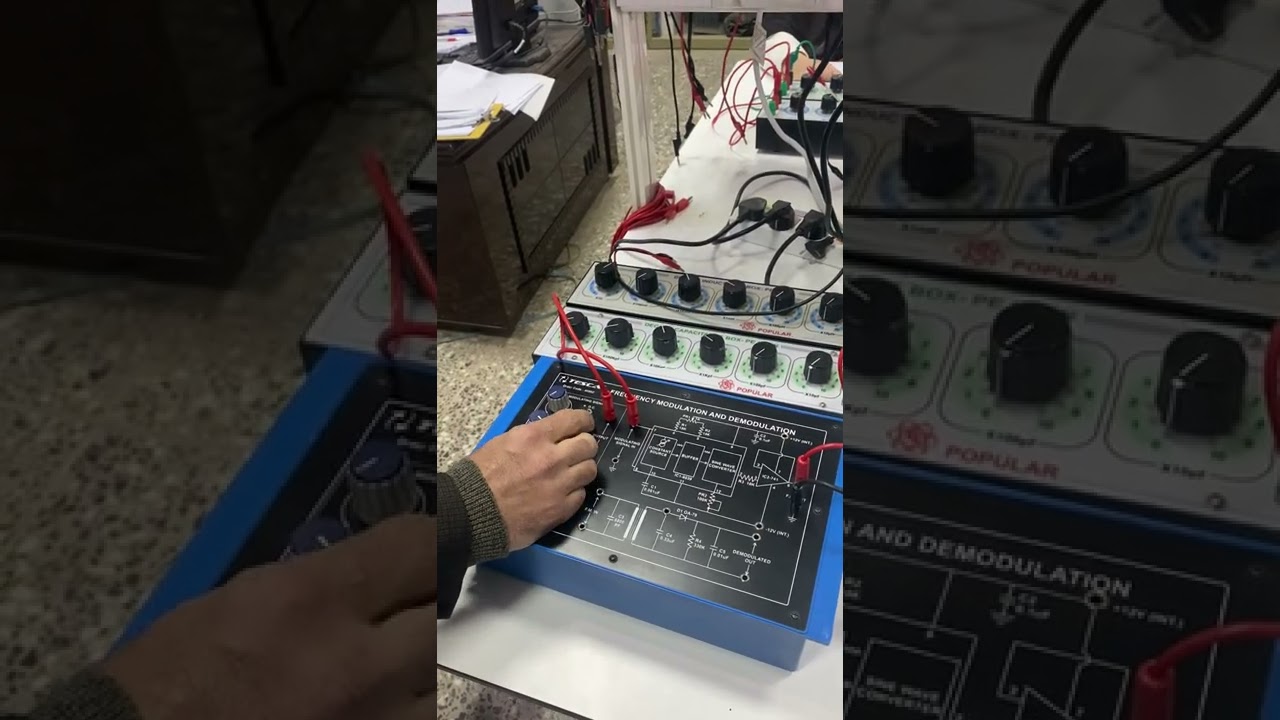 فديو تجربة الاتصالات 2 Frequency Modulation & Demodulation