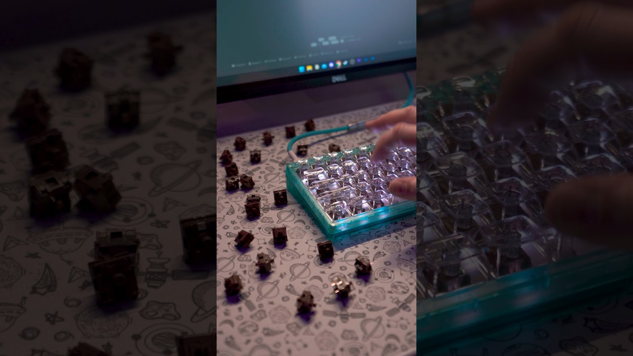 Akko POM brown switches are super tactile! #shorts #keyboard
