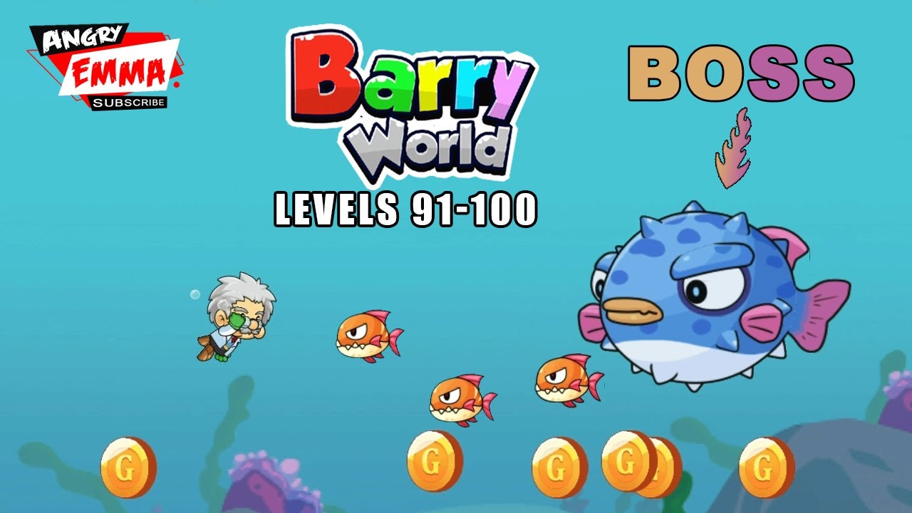Barry World Adventure - Levels 91-100 + BOSS (Android Gameplay)