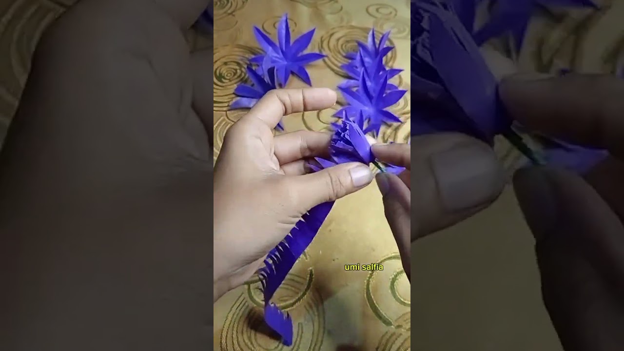 Cara membuat bunga Dahlia dari plastik kresek #bungaplastikkresek 