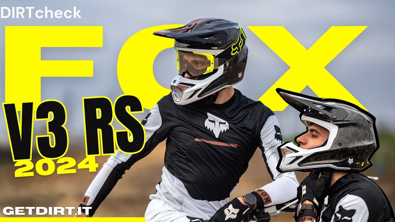 Fox V3 RS 2024 - prova - come è fatto, quanto pesa e quanto costa il nuovo casco da cross americano