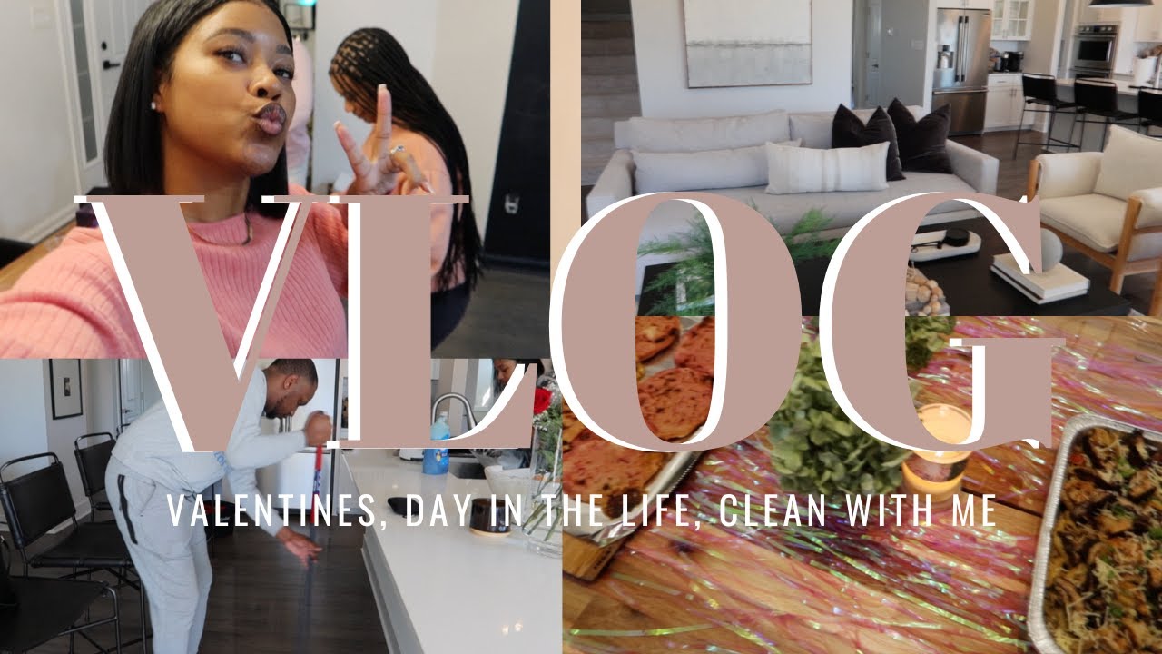 VLOG: VALENTINES, DAY IN THE LIFE, & CLEAN WITH ME | Diam Jackson