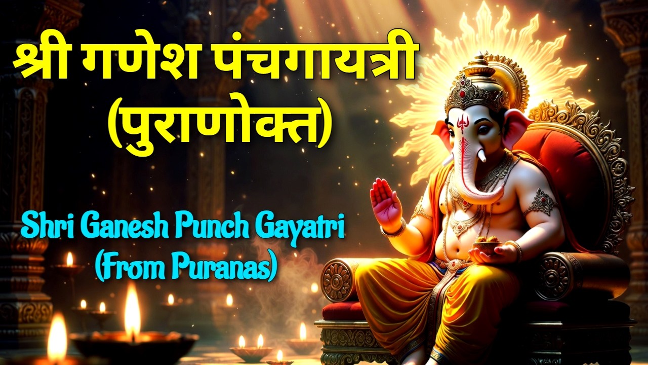 श्री गणेश पंच गायत्री पुराणोक्त | Ganesh Punch Gayatri Mantra | श्री गणेश के 5 दिव्य गायत्री मंत्र