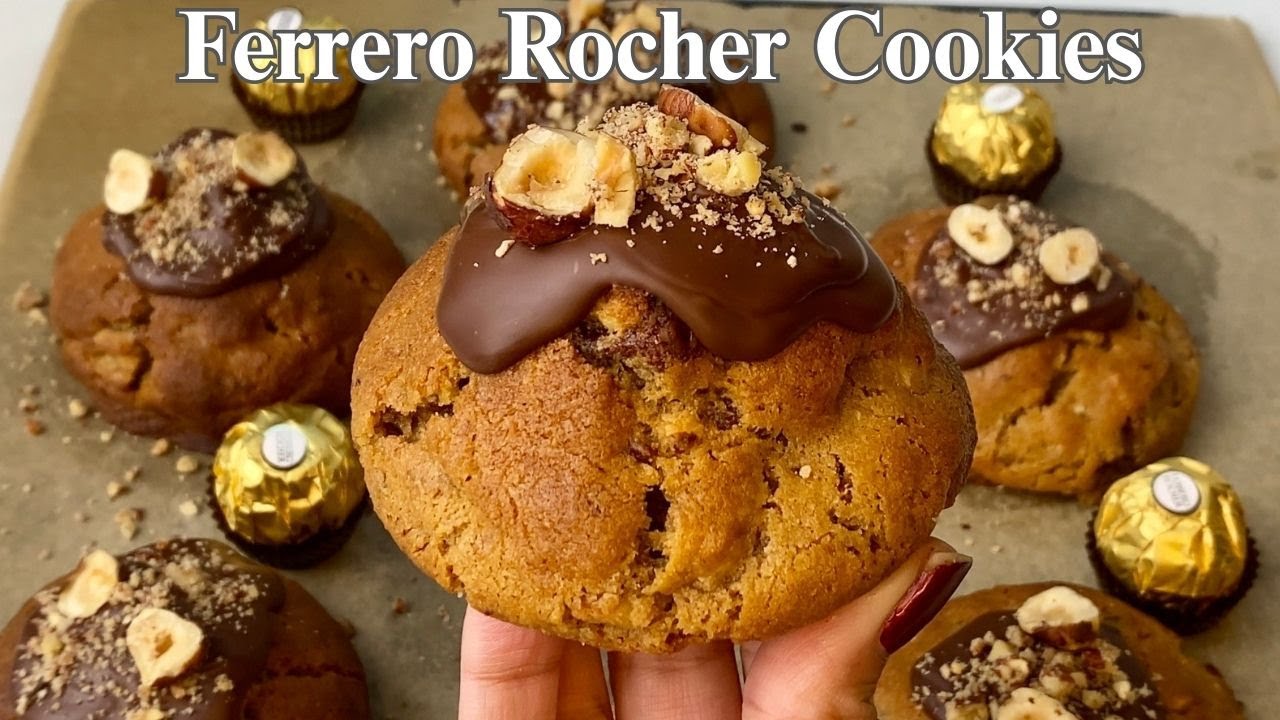 Irresistible Ferrero Rocher NYC Cookies Recipe|Decadent & Easy To Make!