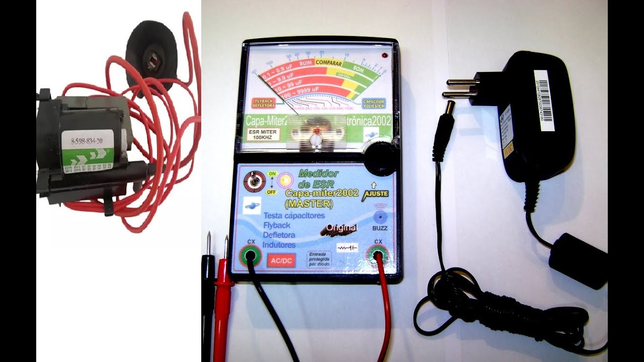 Como testar Flyback de TV com o Capamiter, capacheck (Medidor de ESR)