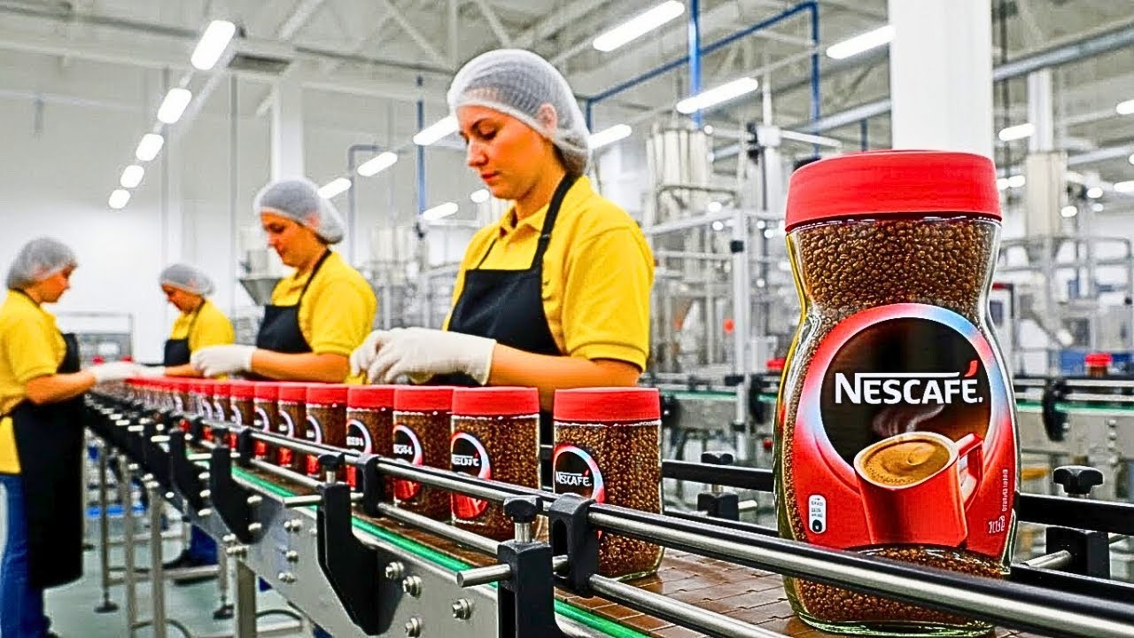 Inside the Modern Nescaf&eacute; Coffee Factory | How 5Billion$ Coffee Is Made (Full Process)