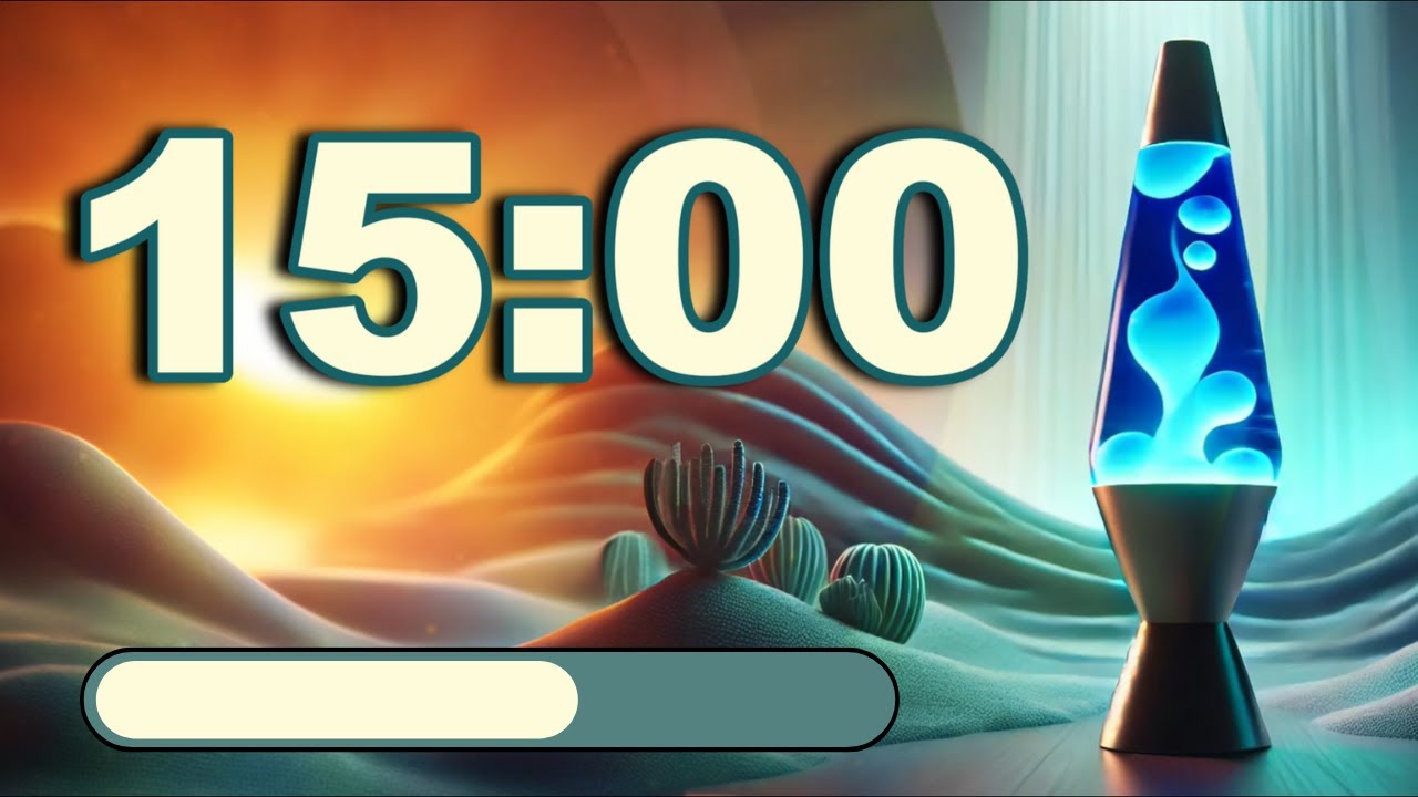 15 Minute Timer for Classroom with Calm Music + Countdown Clock