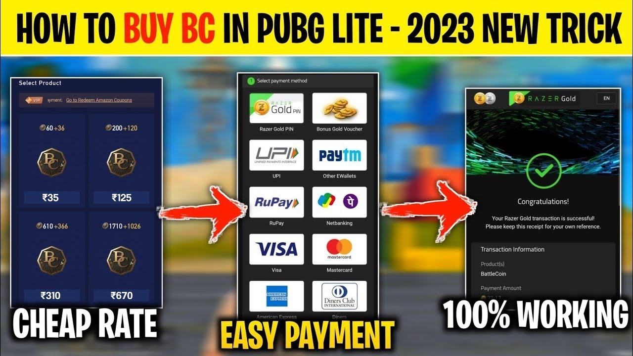 How To Buy BC In Pubg Mobile Lite After Ban In India | Pubg Mobile Lite Mein BC Purchase Kaise Karen