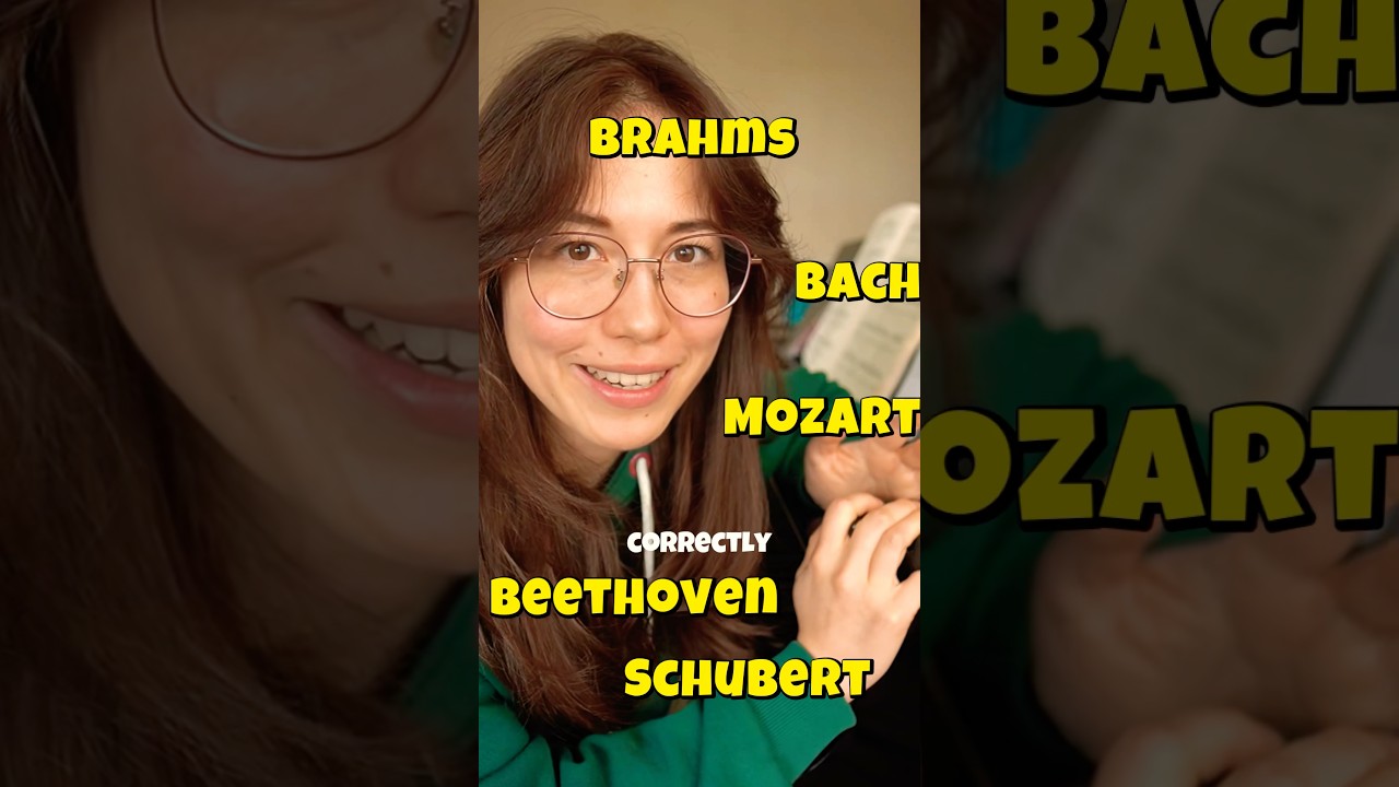 Pronouncing German composers correctly 🤪😂 #pronouncing #german #language