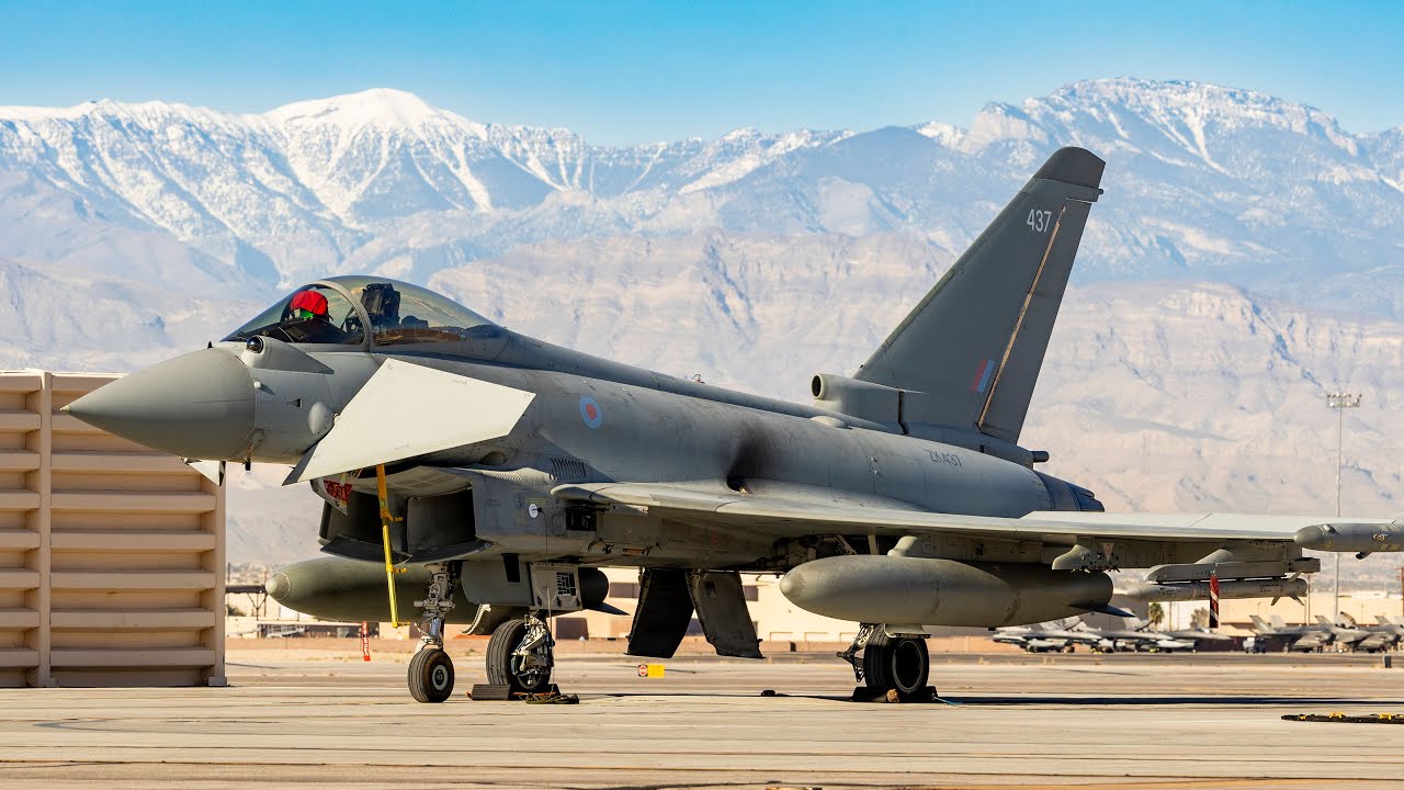 Impressive scenes as UK fighter jets join major war exercise | SWNS