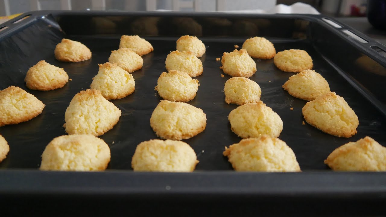 Gâteaux de Noel Bredele #5 Macarons à la noix de Coco Kokosmakronen petit biscuit alsacien team caps