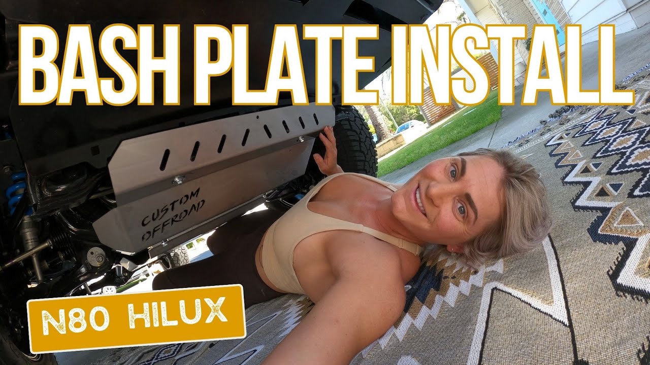 DIY CUSTOM OFFROAD BASH PLATE INSTALL | N80 Hilux | Underbody Protection