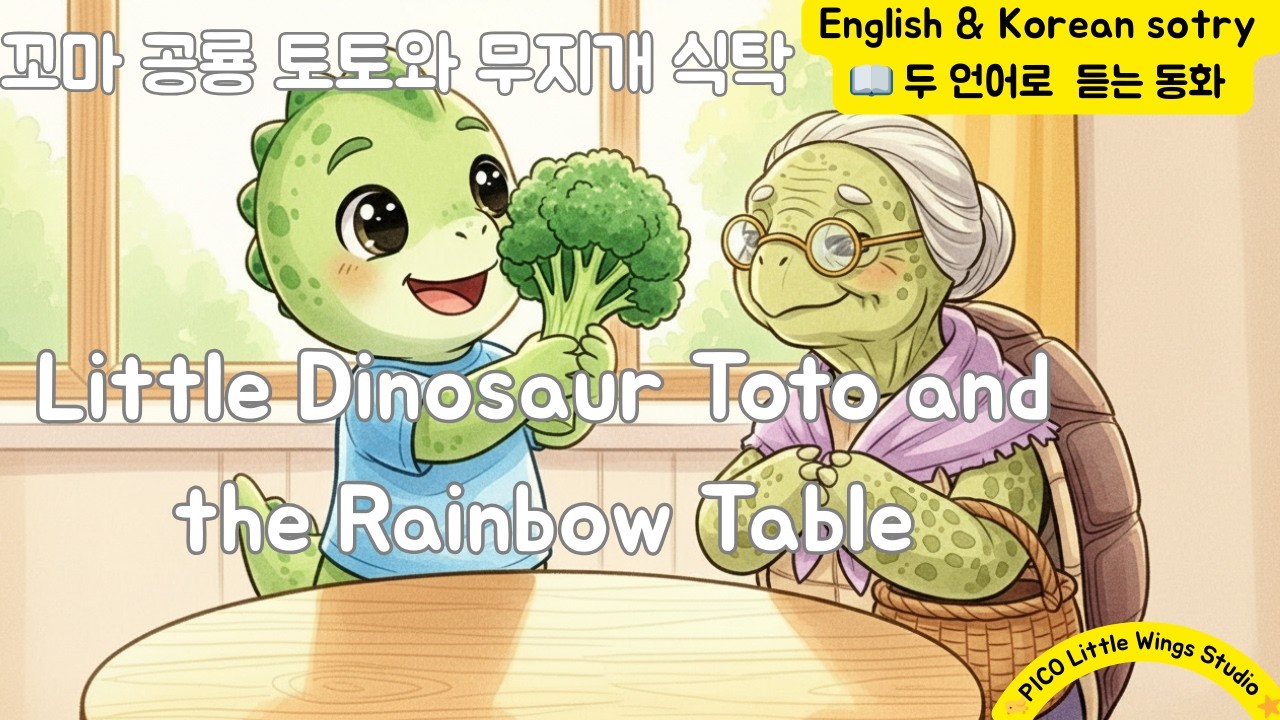 [ 한글과 영어를 한 동화로  ] Little Dinosaur Toto and the Rainbow Table  : 토토와 무지개 식탁   [ Bilingual Story ]