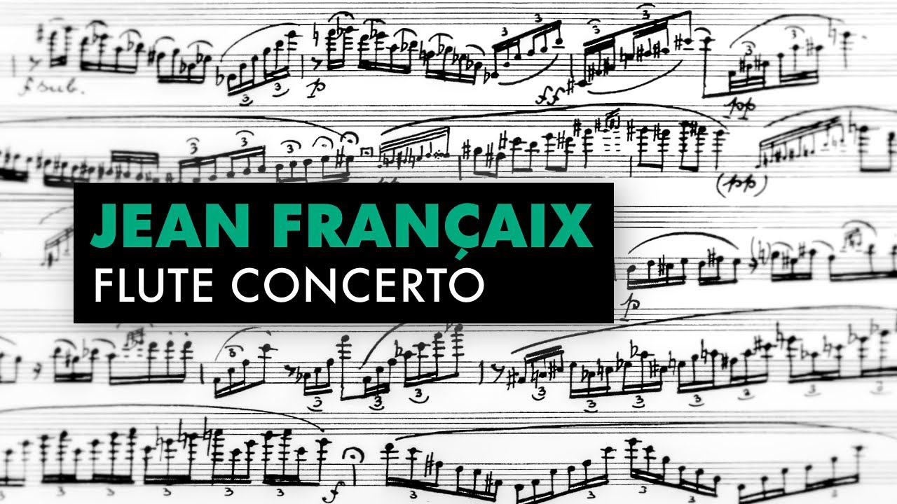 Fran&ccedil;aix: Flute Concerto &mdash; Full Score