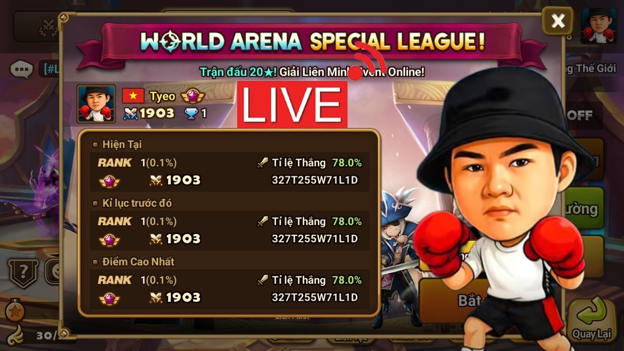 Summoners war Tyeo : Live 30 canh 6/2 - Rag +