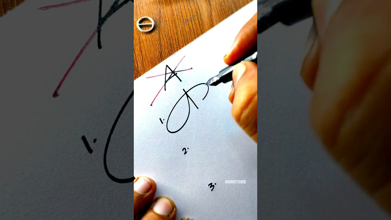 How to sign the letter A❤ ?