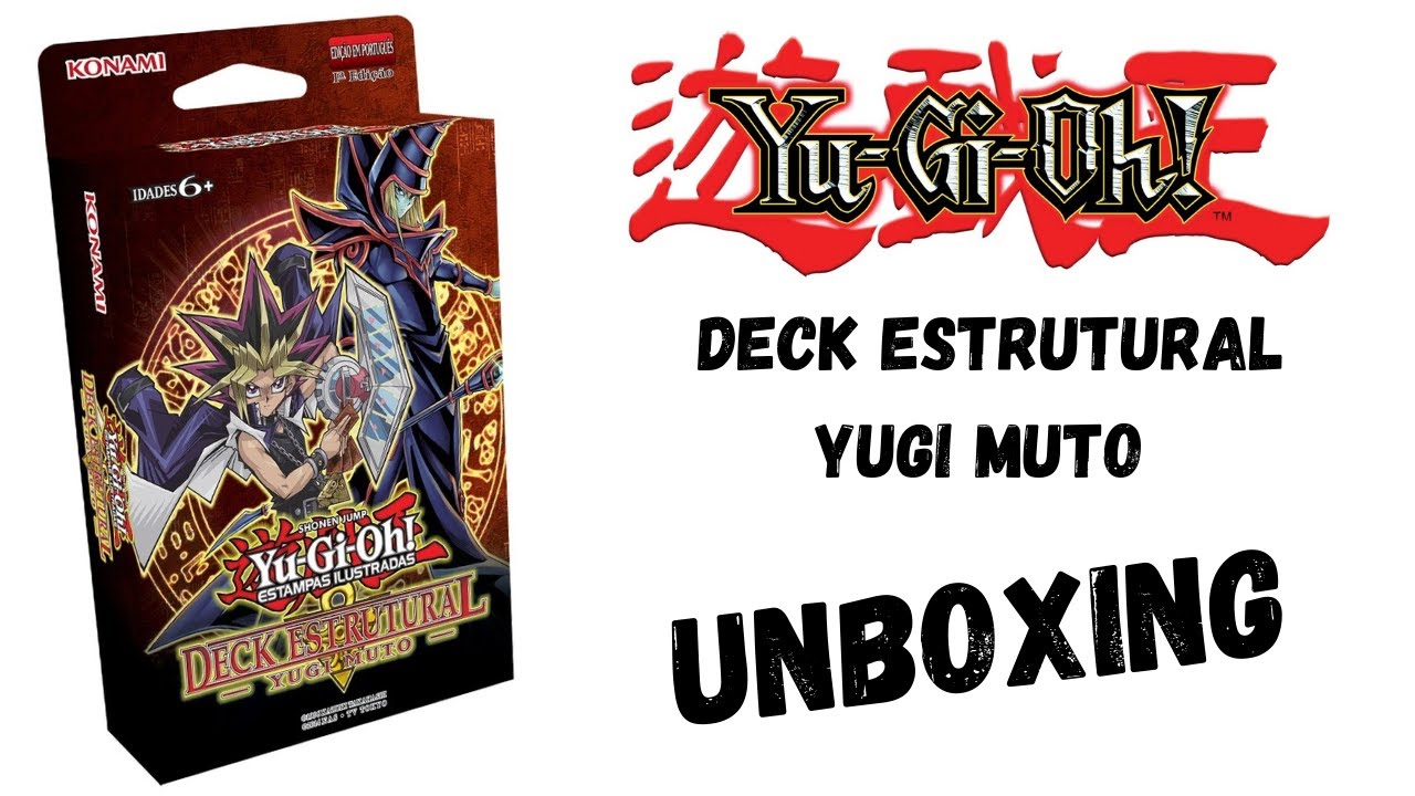 Unboxing Deck Estrutural Yugi Muto - Konami Português br