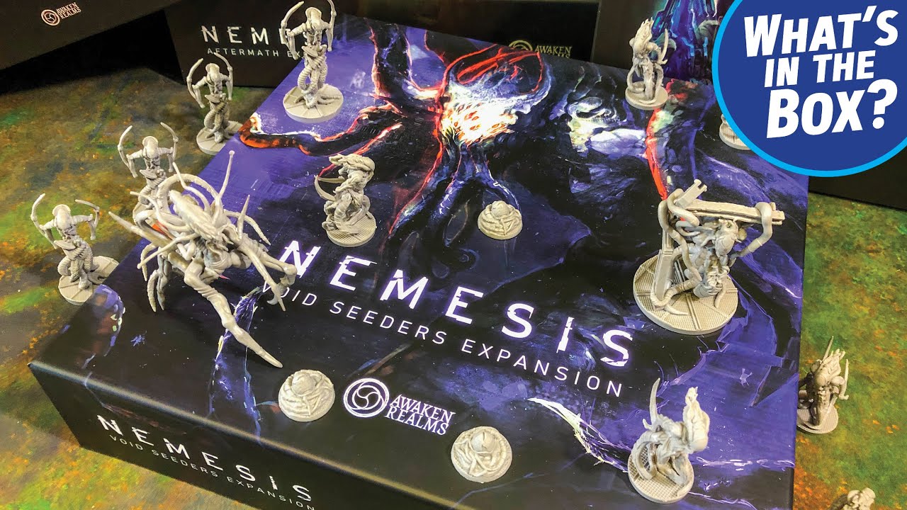 VOID SEEDERS Expansion Unboxing for the NEMESIS Board Game
