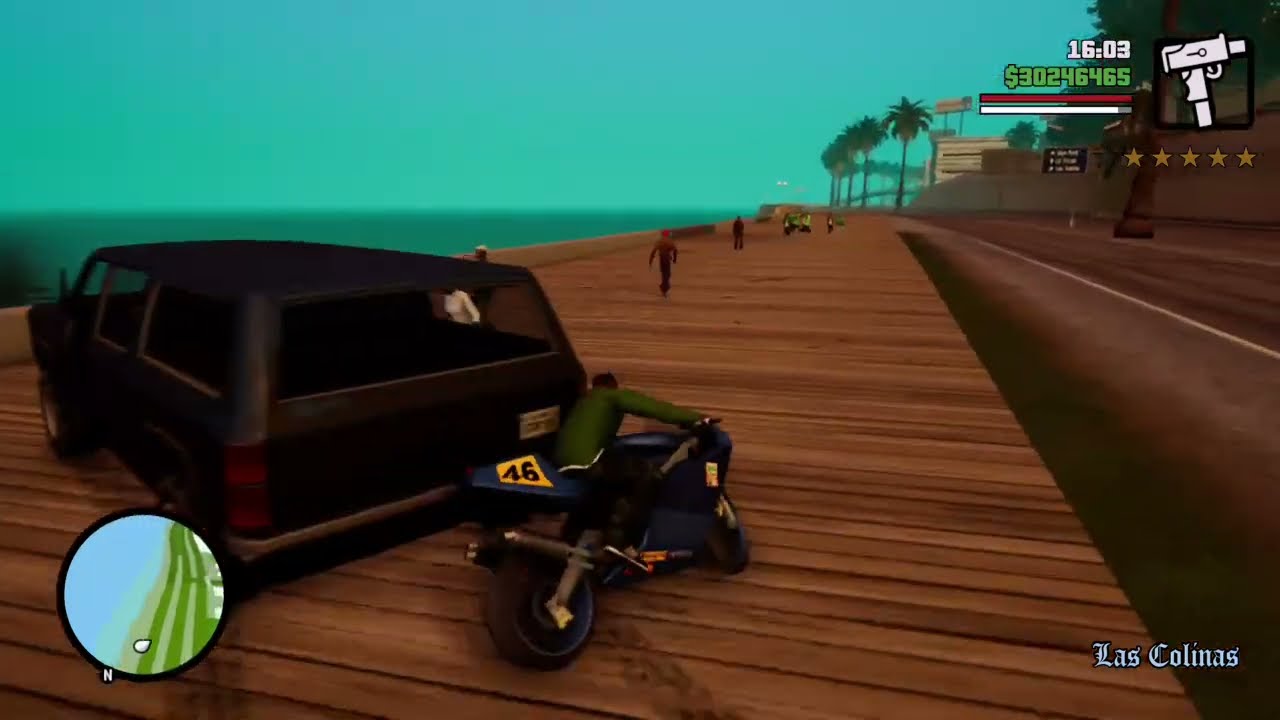 Atropellando gente en la moto #6 Gta san andreas 