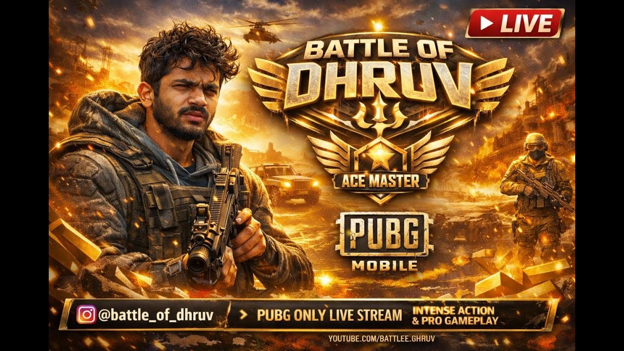🔴 LIVE PUBG Mobile | international student | PUBG From USA | Battle_of_Dhruv