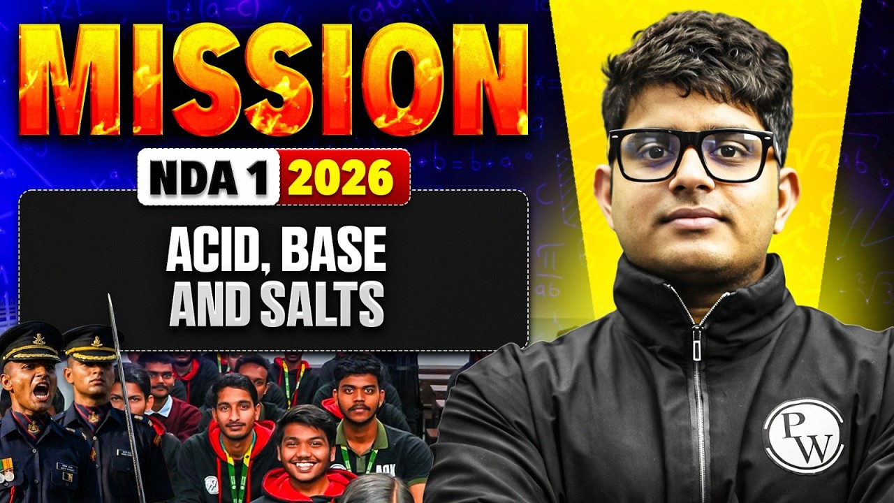 Acid, Base And Salts | Mission NDA 1 - 2026 | Defence Wallah Offline Academy