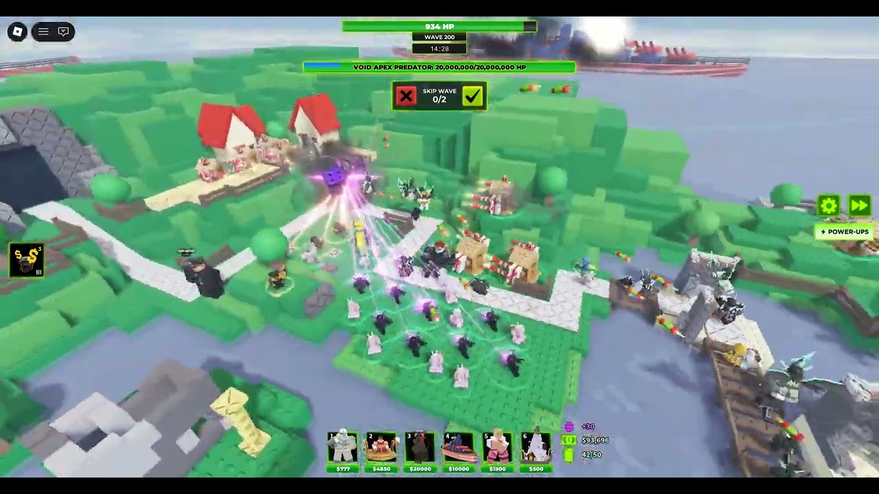 Tower Defence X Defeating Void Apex Predator Endless Mode.