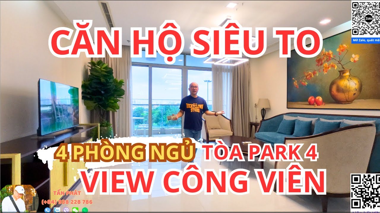 |41| Quá Khủng Căn Hộ 4 Phòng Ngủ Tòa Park 4 Đến 188m2, Có 2 Phòng Ngủ Master Có Ban Công Riêng.