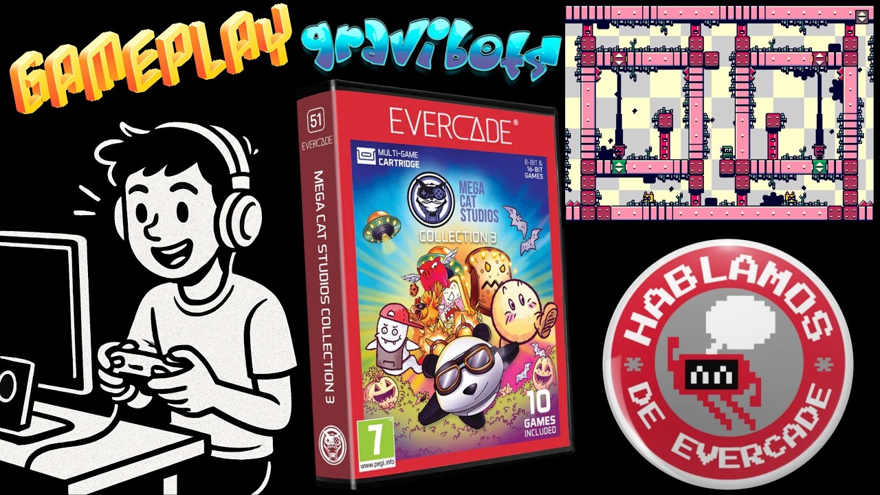 Hablamos de Evercade (Ep.310): GRAVIBOTS #gameplay #Evercade