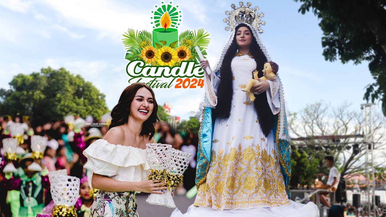REAL HUMAN AS THE BLESSED VIRGIN MARY AT THE CANDLE FESTIVAL 2024 | Candelaria, Quezon