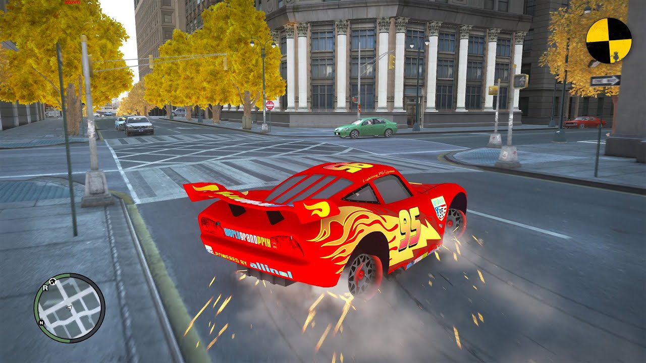 GTA 4 Crazy Disney Cars Ep.11