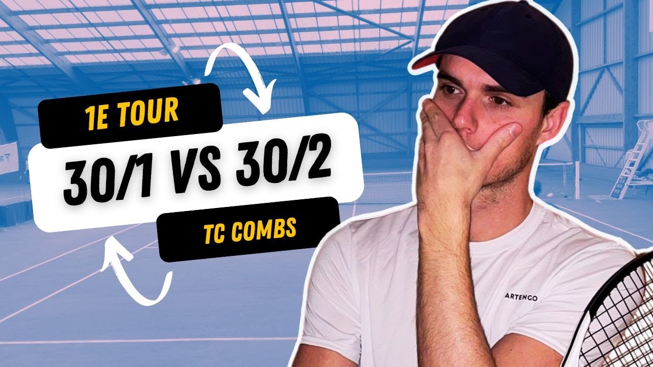 Match TRES TENDU pour mon retour de blessure - Tennis Amateur  (1etour Open COMBS 30/1 vs 30/2)