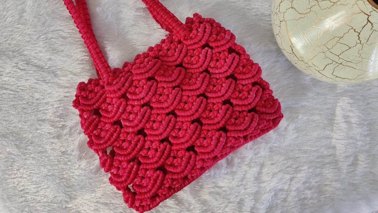 Macrame bag tutorial for beginners | easy macrame bag step by step making tutorial