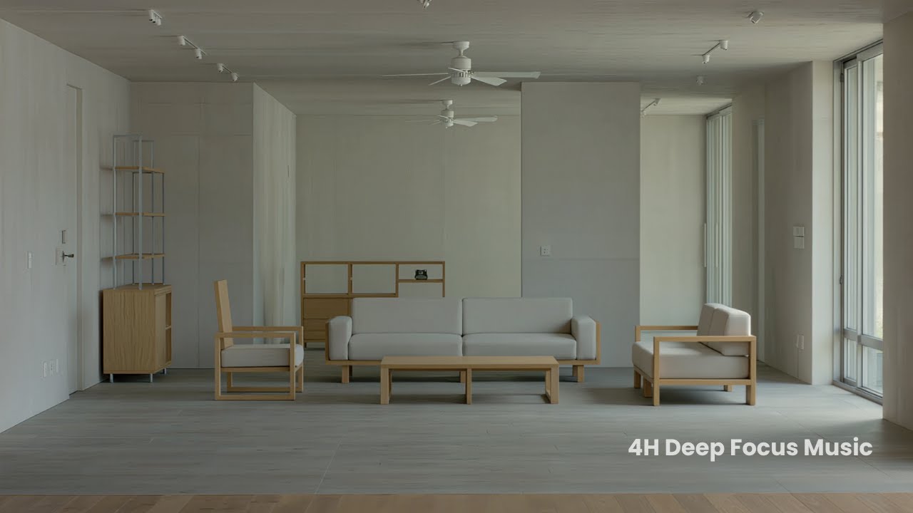 4 Hours Deep Focus Music for Work & Study | Soft Ambient