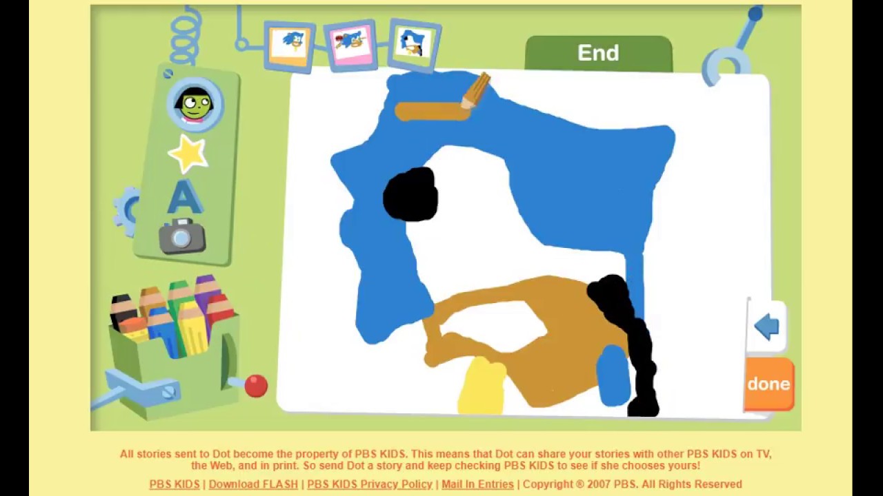 PBS Kids - Dot's Story Factory (2007 PBS Kids Flash Activity)