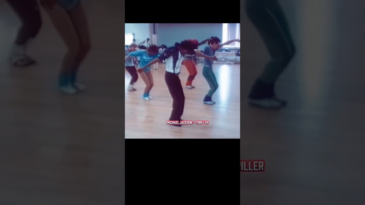 Michael Jackson Thriller rehearsal (1983) Ensayos de la coreograf&iacute;a para el v&iacute;deo de Thriller