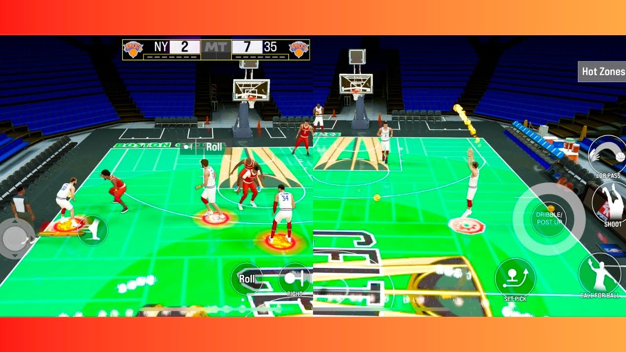 Советы по NBA 2K25 MyTeam Mobile 💪 Как вести мяч, делать броски сверху и мощно завершать матч!