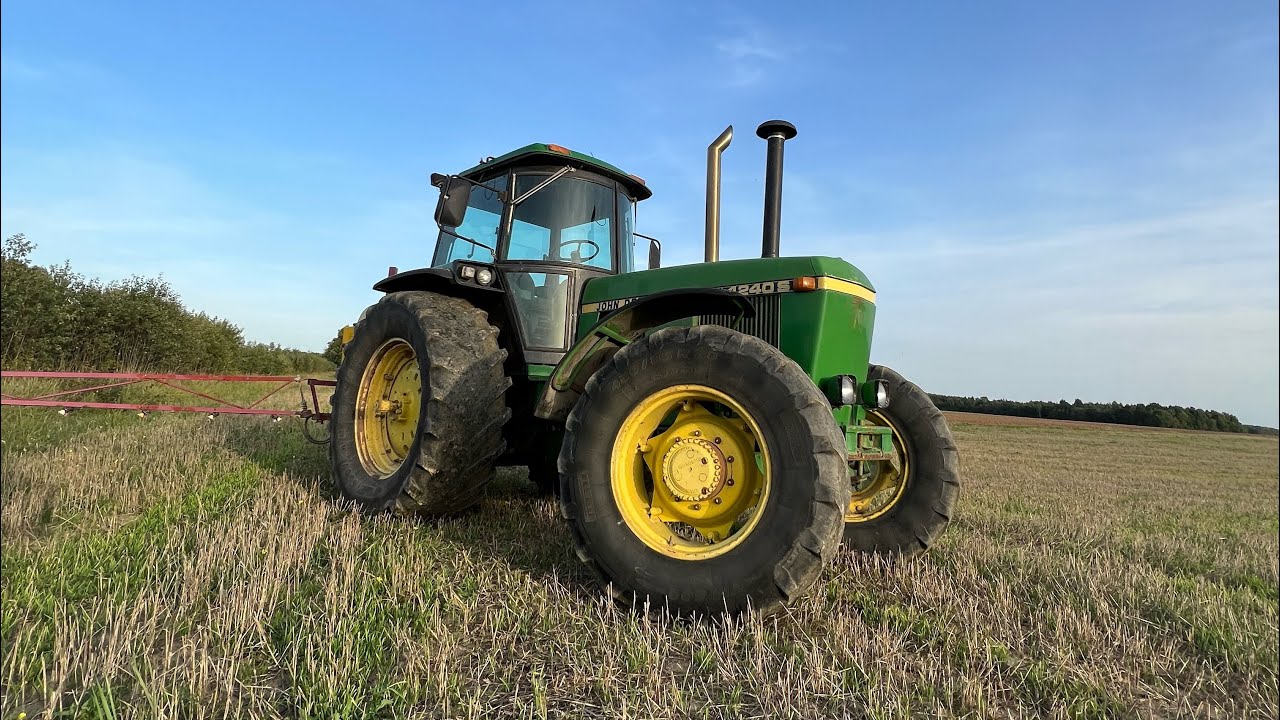 Dingo bulviakasės kardanas,purškiu su John Deer 4240s